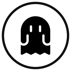 Editable horror game, ghost, thriller vector icon. Video game, game elements. Part of a big icon set family. Perfect for web and app interfaces, presentations, infographics, etc