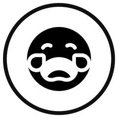 Editable crying expression emoticon vector icon. Part of a big icon set family. Part of a big icon set family. Perfect for web and app interfaces, presentations, infographics, etc