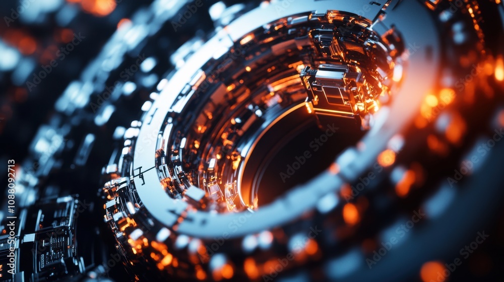 Aufkleber a detailed close-up of a quantum computing quantum gate, illustrating qubit manipulation for quantum