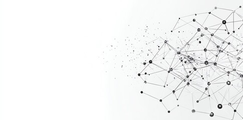 Abstract network connection graphic design.