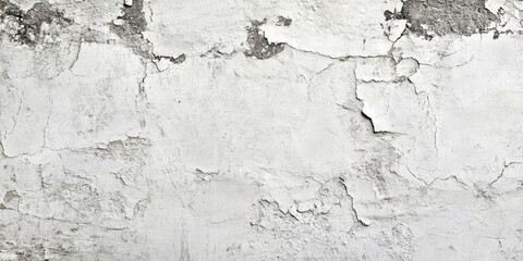 Grunge concrete cement wall with cracks or a distressed white backdrop of natural cement or aged stone texture as a retro pattern wall. Excellent for your design and texture background.