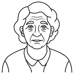  old woman struggle with facial nerve palsy