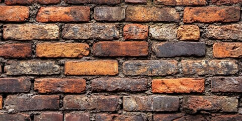 Obraz premium Close-up of a brick wall from an old building.