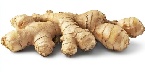 Ginger Isolated on a white Background with Clipping Path