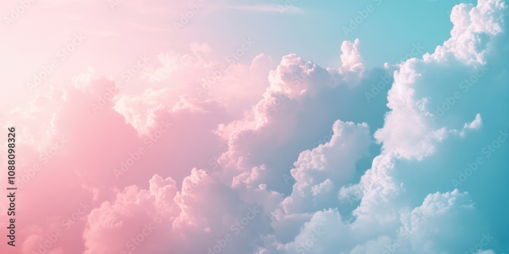 Poster sky and clouds as the backdrop