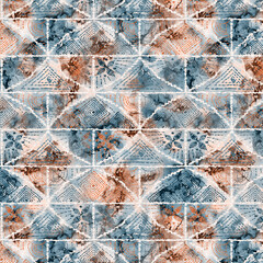 Indian Traditional Batik And Ajrakh Partern Ready to Print