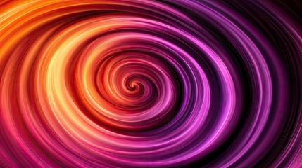Vibrant Swirling Abstract Background with Smooth Flowing Lines in Shades of Orange, Pink, and Purple, Creating a Hypnotic and Engaging Visual Experience