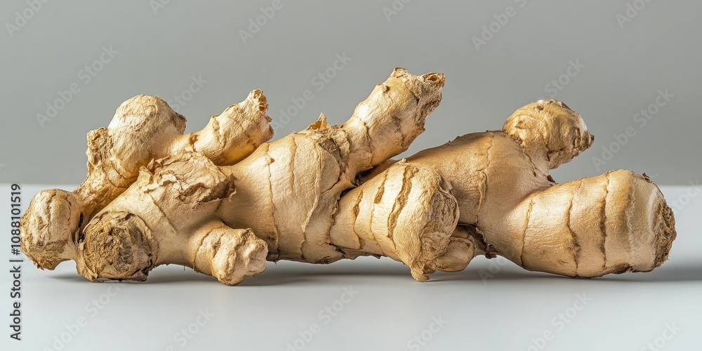 Poster Ginger Isolated on a white Background with Clipping Path