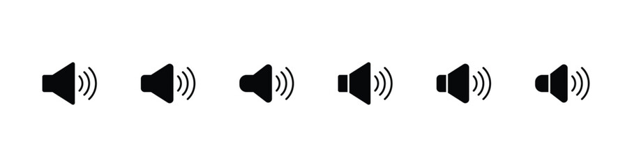 Speaker icon vector. Speaker symbol icon