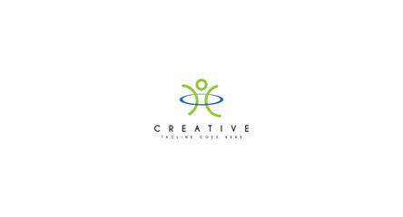 People Health Life, fit logo design vector illustration.