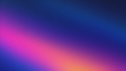 Fototapeta premium Smooth Gradient of Navy Blue, Magenta, and Coral Pink with Grainy Texture, Ideal for Web Design, Backgrounds, Banners, Posters, and Creative Graphics