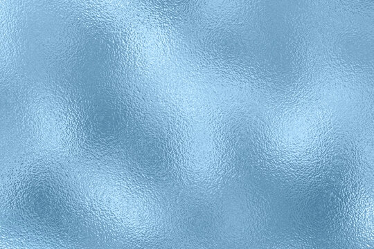 Fototapeta Soft blue foil with frosted glass texture foe Christmas, winter background.