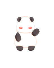 Cute panda illustration 