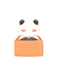 Cute panda illustration 