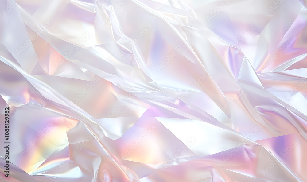Wall mural abstract hologram foil texture background-generative ai