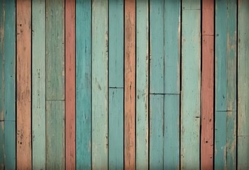 A close-up of a wooden plank with a distressed, vintage look