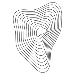 Abstract elevation contours. Organic terrain lines. Geometric topography waves. Natural contour shapes.