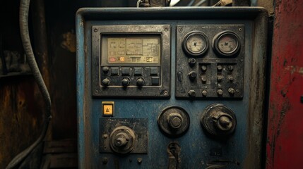 Detailed Welding Machine Control Panel in Operation