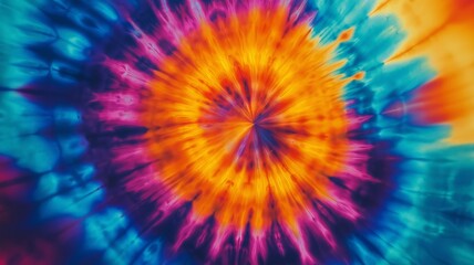 Vibrant Psychedelic Patterns in Bold Colors Inspired by Tie-Dye Techniques for Artistic and Creative Designs