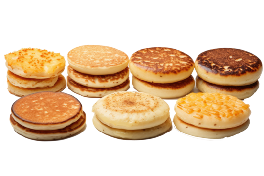  Crumpet Crumpets griddle pancake bread bun on transparent  background