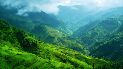 Obraz premium landscape in the mountains