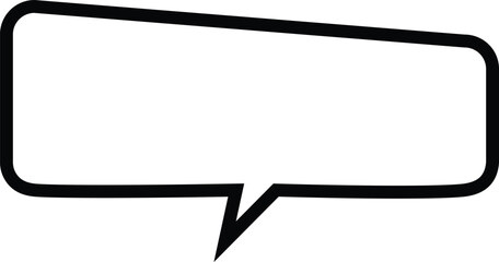 Fototapeta premium Talk Bubble Outline Drawing