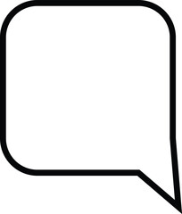 Simple Chat Bubble Outline