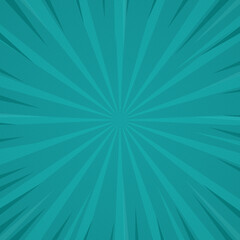 green comic sunburst spiral rays retro background