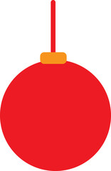 red christmas ball,2d