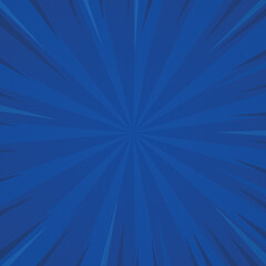 Obraz premium blue comic sunburst spiral rays retro background