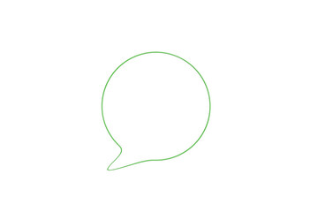 green apple on a white background