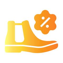 shoes Gradient icon