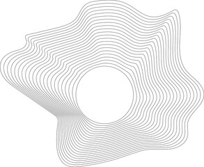 Circle white frame liquid overlapping blend for badges, logo, banner