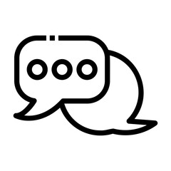 speech bubble Line Icon