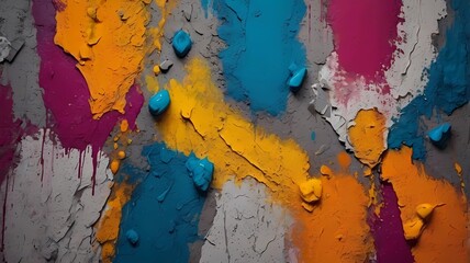Colorful Texture Paint Background Creative Abstract Art Concrete Wallpaper