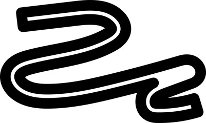 Bold curved lines, strokes and doodles children or festive celebration design