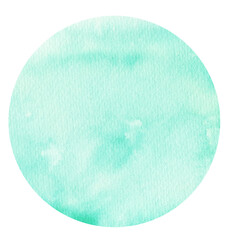 Watercolor hand painted circles texture. Watercolour circle elements for design.