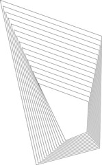 Fototapeta premium Rectangle dynamic line with blending for tag, logo, badges, banner