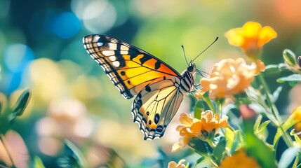 Fototapeta premium Butterfly on Flower