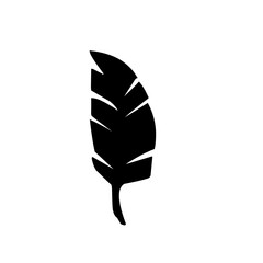 black leaf silhouette