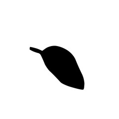 black leaf silhouette