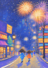 firework in sky