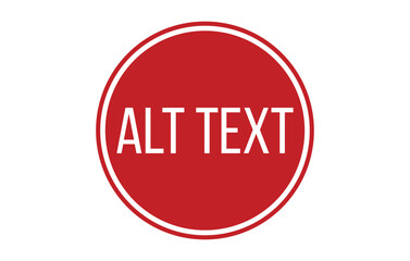 ALT TEXT Rubber Stamp Seal Vector illustration isolated on white background