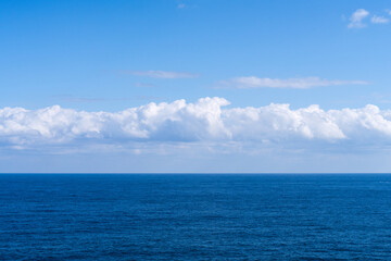 tranquil sea with cloud