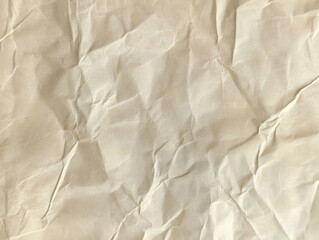 Obraz premium Wrinkled paper texture background, versatile for various design applications, copy space