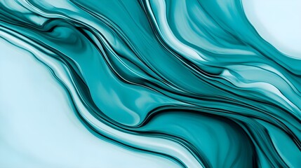 Obraz premium Teal Liquid Abstract Background
