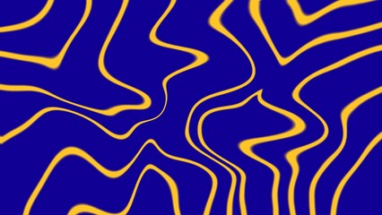 Dark blue abstract with yellow wavy flowing lines elements. Blue and yellow seamless pattern background