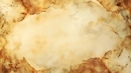 Fototapeta premium An aged parchment texture featuring warm earthy tones, ideal for backgrounds in vintage or historical designs. The organic patterns lend a sense of authenticity and nostalgia.