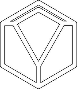 recommend clip art: Triangle line icon. Geometric shapes