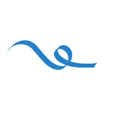 simple blue satin ribbon